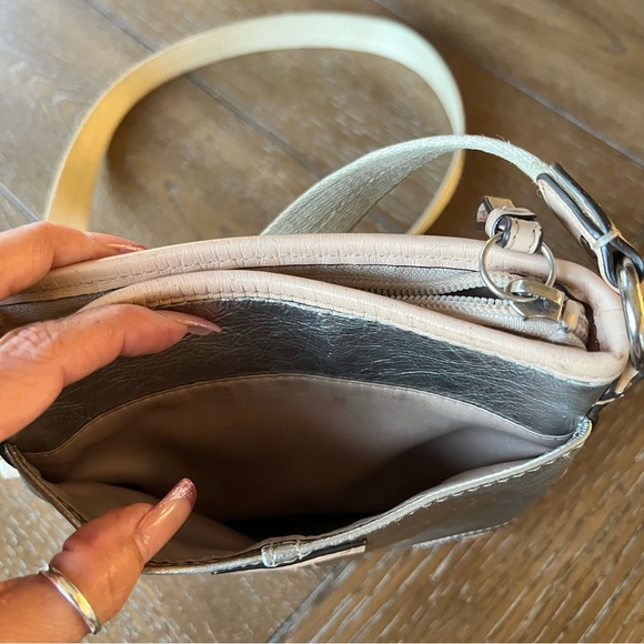 Coach Silver Metallic Crossbody Bag - Picture 16 of 16